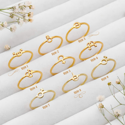 Pride & Joy Sterling Silver Gender Symbol Ring - Celebrate Lesbian & Non-Binary Empowerment