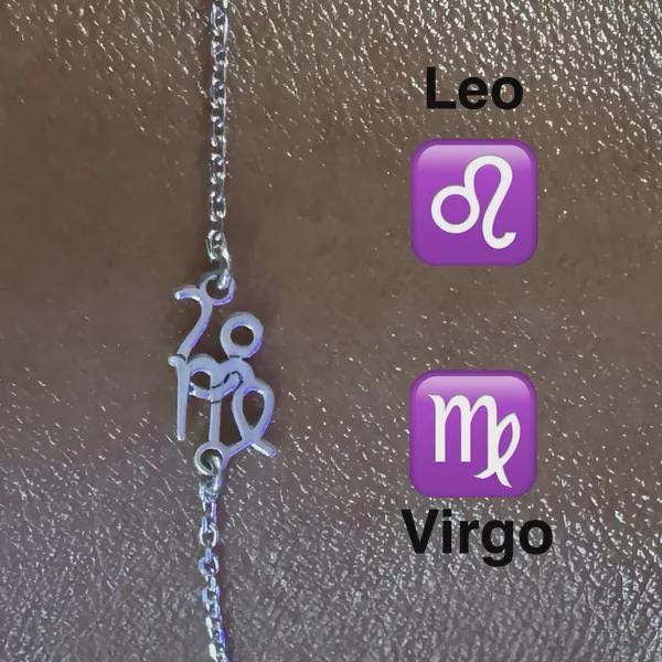 Zodiac Connection Bracelet - Sterling Silver Interlocking Design for Astrology Lovers