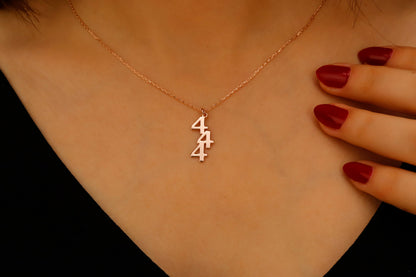 Angel Number Necklace - 925 Silver Lucky Charm Jewelry for Inspiration & Positivity