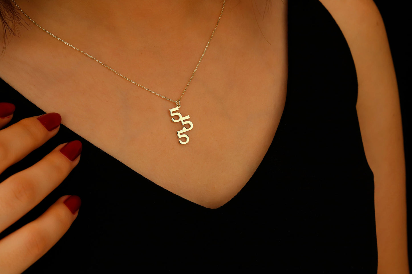 Angel Number Necklace - 925 Silver Lucky Charm Jewelry for Inspiration & Positivity