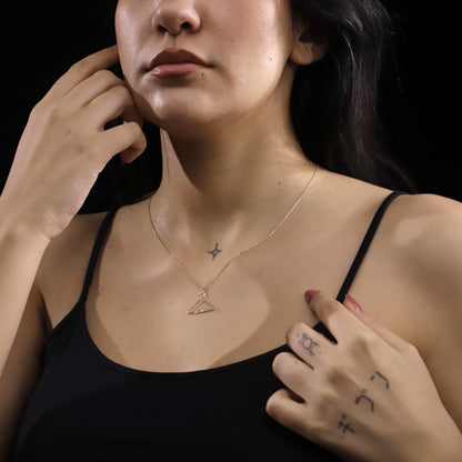 Hanger Love Necklace, Sterling Silver, Valentine's Day Gift