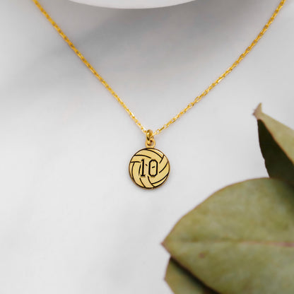 Dainty 925 Sterling Silver Volleyball Necklace: Team Gifts