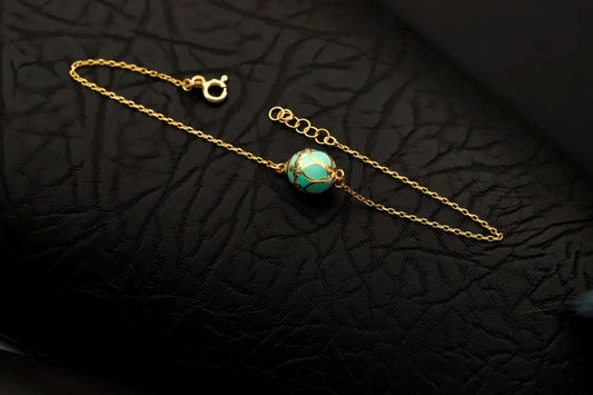 3D Enamel Easter Egg Bracelet, 14K Gold Filled Sterling Silver, Dainty Charm Jewelry