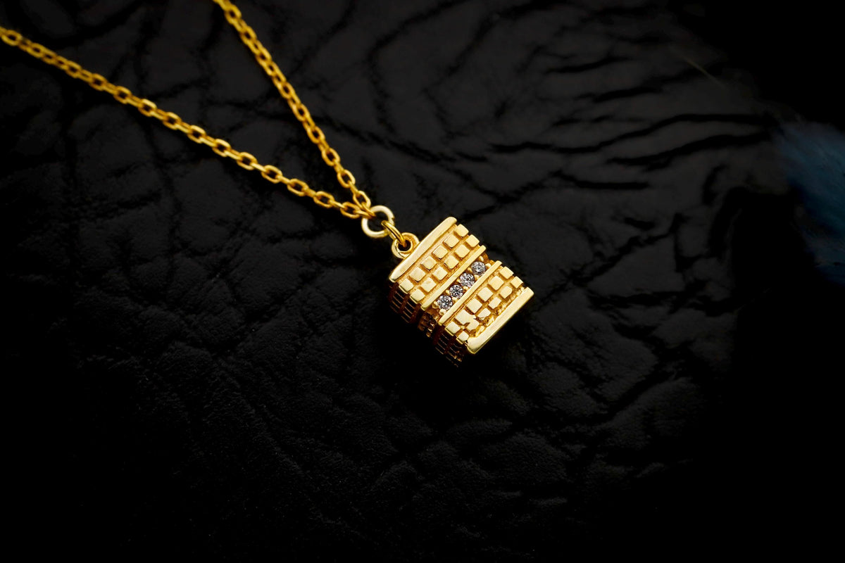 Gold Cz Diamond Geometric Cube Anklet, Sterling Silver, Elegant Jewelry