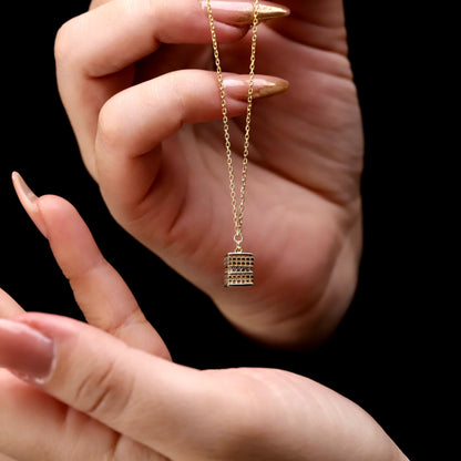 Gold Cz Diamond Geometric Cube Anklet, Sterling Silver, Elegant Jewelry