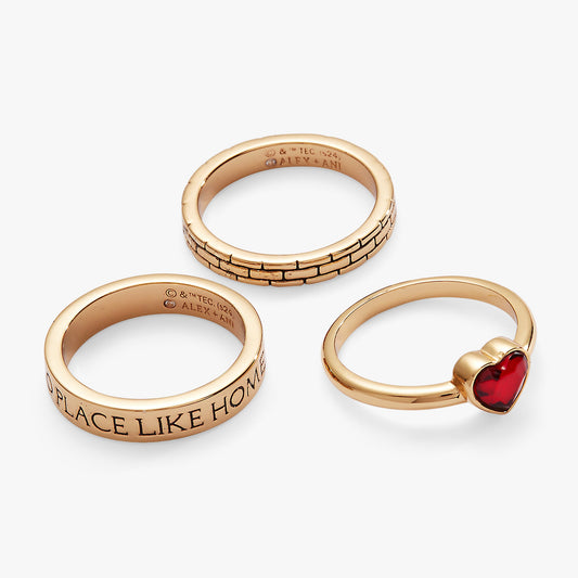 The Wizard of Oz™ "There's No Place Like Home" Ring Set of 3